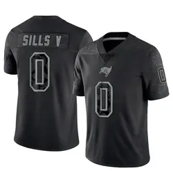 Nike David Sills V Tampa Bay Buccaneers Limited Black Reflective Jersey - Men's