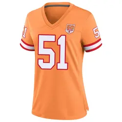Nike David Walker Tampa Bay Buccaneers Game Cream sicle 50th Season Jersey - Women's