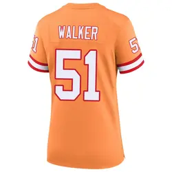 Nike David Walker Tampa Bay Buccaneers Game Cream sicle 50th Season Jersey - Women's