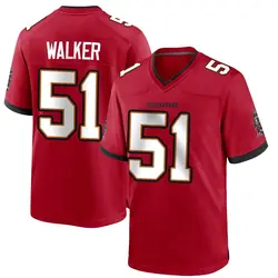 Nike David Walker Tampa Bay Buccaneers Game Red Team Color Jersey - Youth