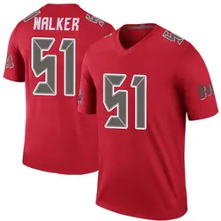 Nike David Walker Tampa Bay Buccaneers Legend Red Color Rush Jersey - Men's