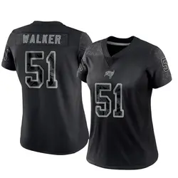 Nike David Walker Tampa Bay Buccaneers Limited Black Reflective Jersey - Women's