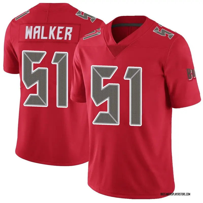 Nike David Walker Tampa Bay Buccaneers Limited Red Color Rush Jersey - Men's