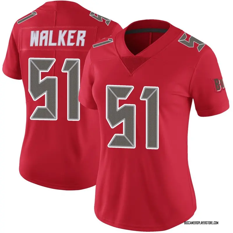 Nike David Walker Tampa Bay Buccaneers Limited Red Color Rush Jersey - Women's