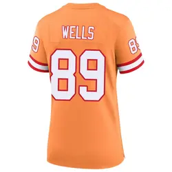 Nike David Wells Tampa Bay Buccaneers Game Cream sicle 50th Season Jersey - Women's