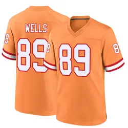 Nike David Wells Tampa Bay Buccaneers Game Orange Throwback Jersey - Men's
