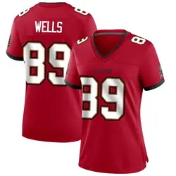 Nike David Wells Tampa Bay Buccaneers Game Red Team Color Jersey - Women's