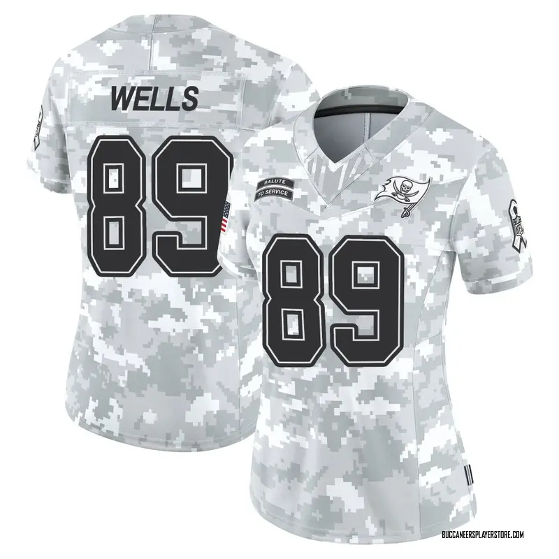 Nike David Wells Tampa Bay Buccaneers Limited Arctic Camo 2024 Salute to Service Jersey - Women's