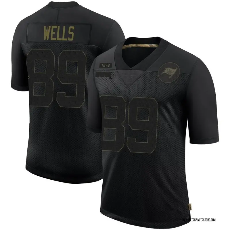 Nike David Wells Tampa Bay Buccaneers Limited Black 2020 Salute To Service Jersey - Men's
