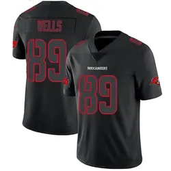 Nike David Wells Tampa Bay Buccaneers Limited Black Impact Jersey - Men's