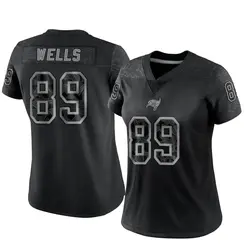 Nike David Wells Tampa Bay Buccaneers Limited Black Reflective Jersey - Women's