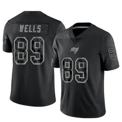 Nike David Wells Tampa Bay Buccaneers Limited Black Reflective Jersey - Youth