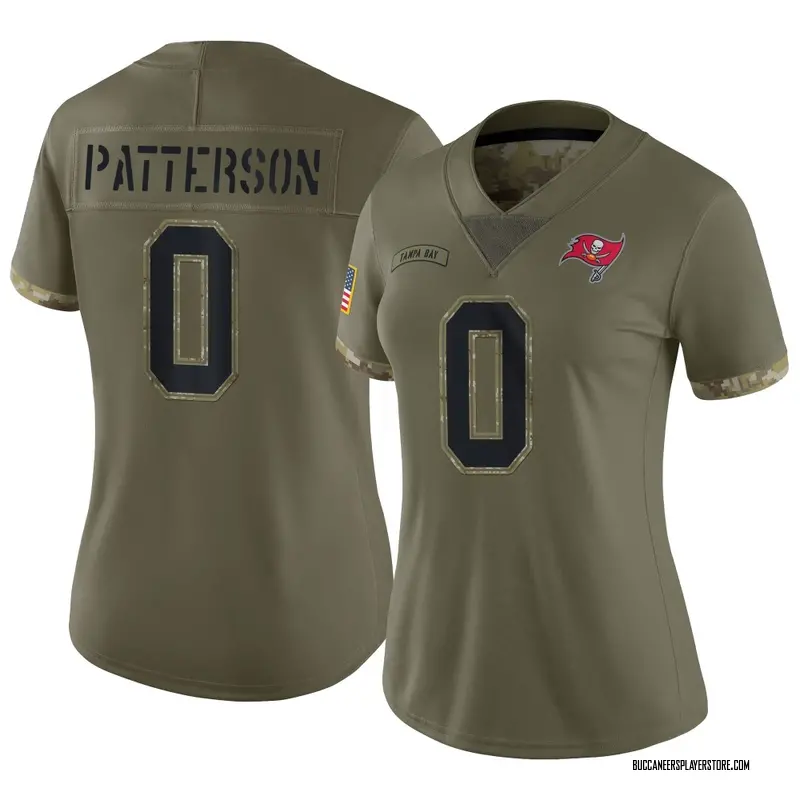 Nike Dean Patterson Tampa Bay Buccaneers Limited Olive 2022 Salute To Service Jersey - Women's