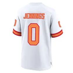 Nike Deion Jennings Tampa Bay Buccaneers Game White '76 50th Season Jersey - Men's