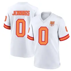 Nike Deion Jennings Tampa Bay Buccaneers Game White '76 50th Season Jersey - Youth