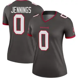 Nike Deion Jennings Tampa Bay Buccaneers Legend Pewter Alternate Jersey - Women's