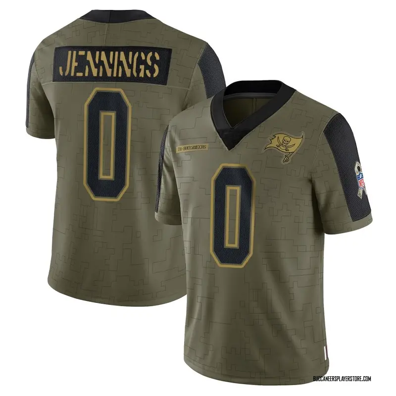 Nike Deion Jennings Tampa Bay Buccaneers Limited Olive 2021 Salute To Service Jersey - Youth