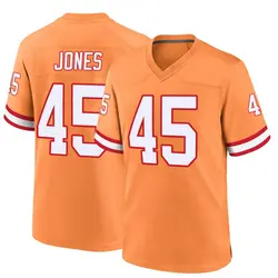 Nike Deion Jones Tampa Bay Buccaneers Game Orange Throwback Jersey - Youth