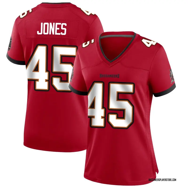 Nike Deion Jones Tampa Bay Buccaneers Game Red Team Color Jersey - Women's