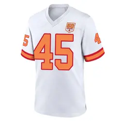 Nike Deion Jones Tampa Bay Buccaneers Game White '76 50th Season Jersey - Men's