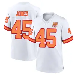 Nike Deion Jones Tampa Bay Buccaneers Game White '76 50th Season Jersey - Youth