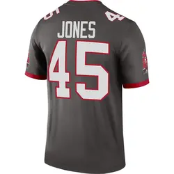 Nike Deion Jones Tampa Bay Buccaneers Legend Pewter Alternate Jersey - Youth