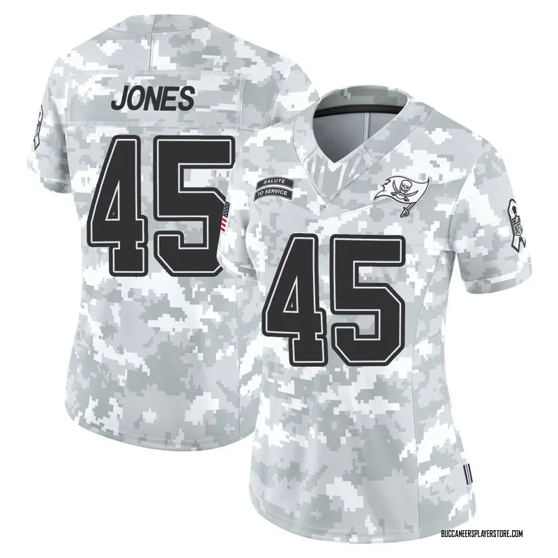 Nike Deion Jones Tampa Bay Buccaneers Limited Arctic Camo 2024 Salute to Service Jersey - Women's