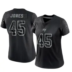 Nike Deion Jones Tampa Bay Buccaneers Limited Black Reflective Jersey - Women's