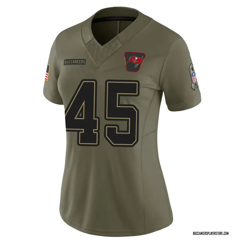 Nike Deion Jones Tampa Bay Buccaneers Limited Olive 2025 Salute to Service Jersey - Women's