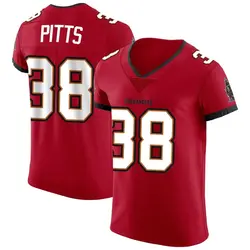 Nike Derrek Pitts Tampa Bay Buccaneers Elite Red Vapor Jersey - Men's