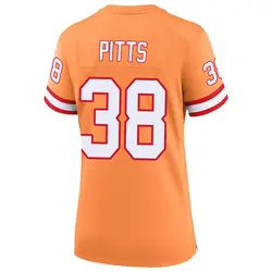 Nike Derrek Pitts Tampa Bay Buccaneers Game Cream sicle 50th Season Jersey - Women's