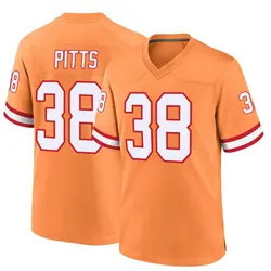 Nike Derrek Pitts Tampa Bay Buccaneers Game Orange Throwback Jersey - Men's