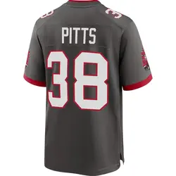 Nike Derrek Pitts Tampa Bay Buccaneers Game Pewter Alternate Jersey - Men's