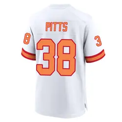 Nike Derrek Pitts Tampa Bay Buccaneers Game White '76 50th Season Jersey - Men's