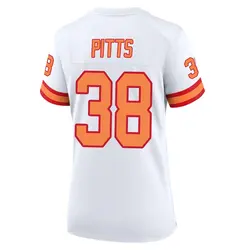 Nike Derrek Pitts Tampa Bay Buccaneers Game White '76 50th Season Jersey - Women's