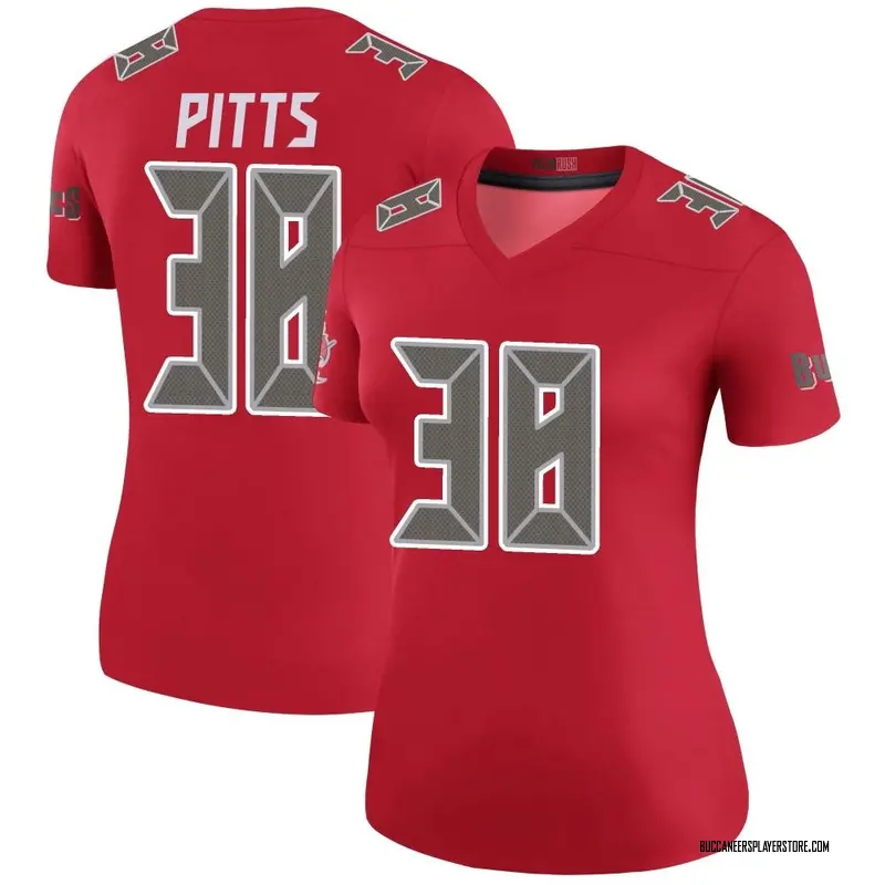 Nike Derrek Pitts Tampa Bay Buccaneers Legend Red Color Rush Jersey - Women's