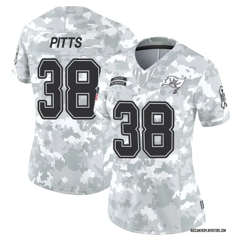 Nike Derrek Pitts Tampa Bay Buccaneers Limited Arctic Camo 2024 Salute to Service Jersey - Women's