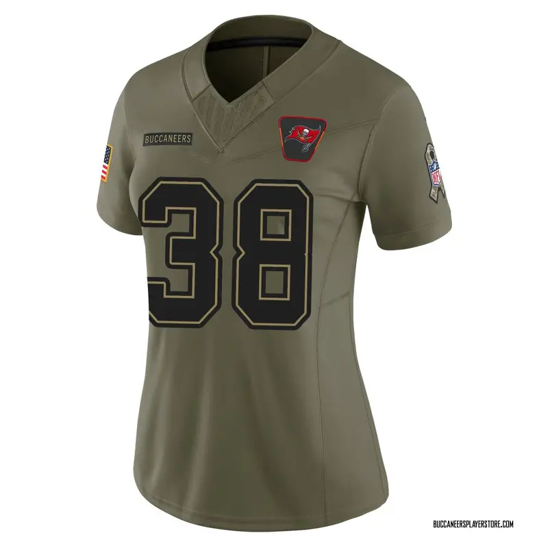 Nike Derrek Pitts Tampa Bay Buccaneers Limited Olive 2025 Salute to Service Jersey - Women's