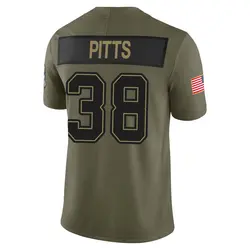 Nike Derrek Pitts Tampa Bay Buccaneers Limited Olive 2025 Salute to Service Jersey - Youth