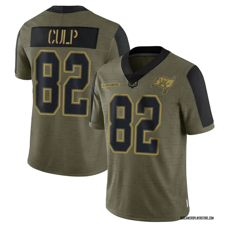 Nike Devin Culp Tampa Bay Buccaneers Limited Olive 2021 Salute To Service Jersey - Men's