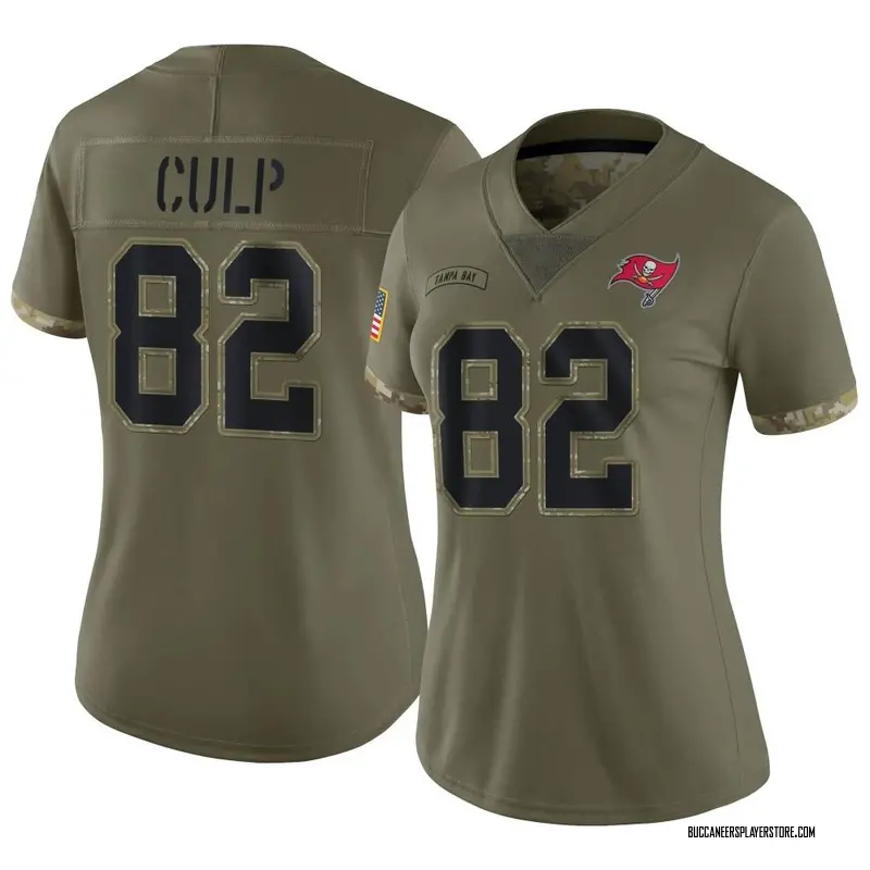 Nike Devin Culp Tampa Bay Buccaneers Limited Olive 2022 Salute To Service Jersey - Women's
