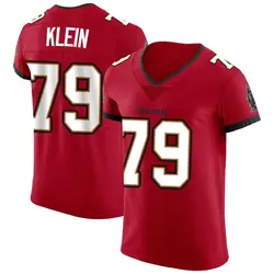 Nike Elijah Klein Tampa Bay Buccaneers Elite Red Vapor Jersey - Men's