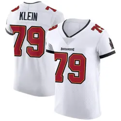 Nike Elijah Klein Tampa Bay Buccaneers Elite White Vapor Jersey - Men's