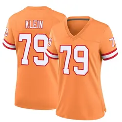 Nike Elijah Klein Tampa Bay Buccaneers Game Orange Throwback Jersey - Women's