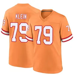 Nike Elijah Klein Tampa Bay Buccaneers Game Orange Throwback Jersey - Youth