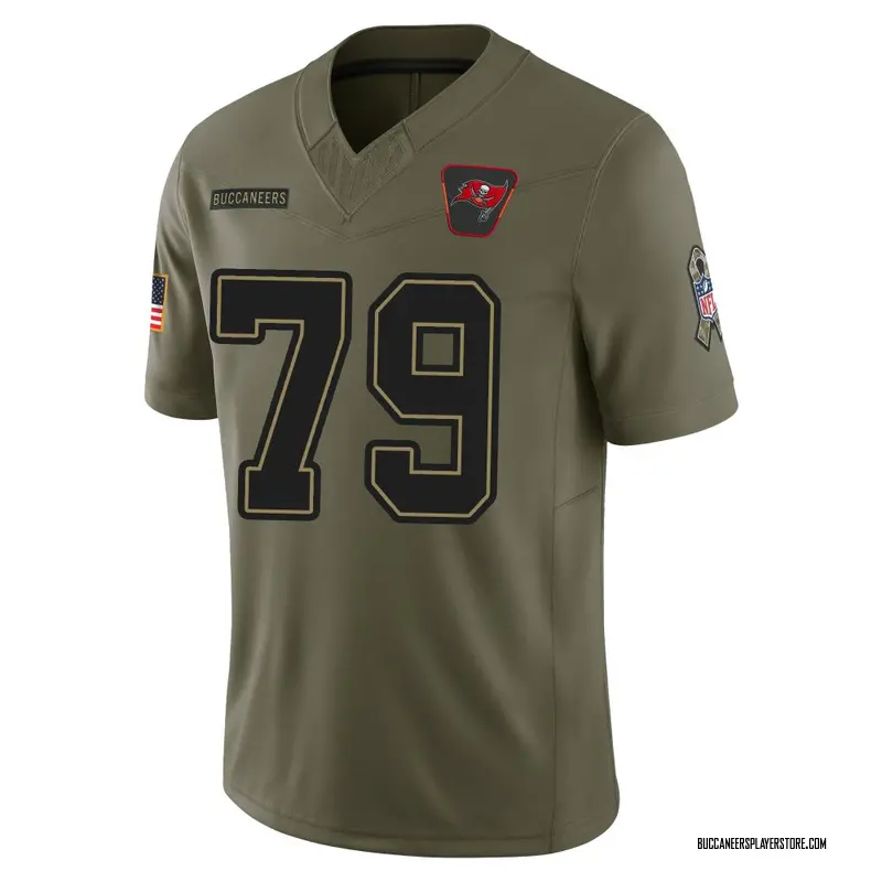 Nike Elijah Klein Tampa Bay Buccaneers Limited Olive 2025 Salute to Service Jersey - Youth