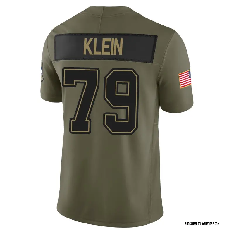 Nike Elijah Klein Tampa Bay Buccaneers Limited Olive 2025 Salute to Service Jersey - Youth