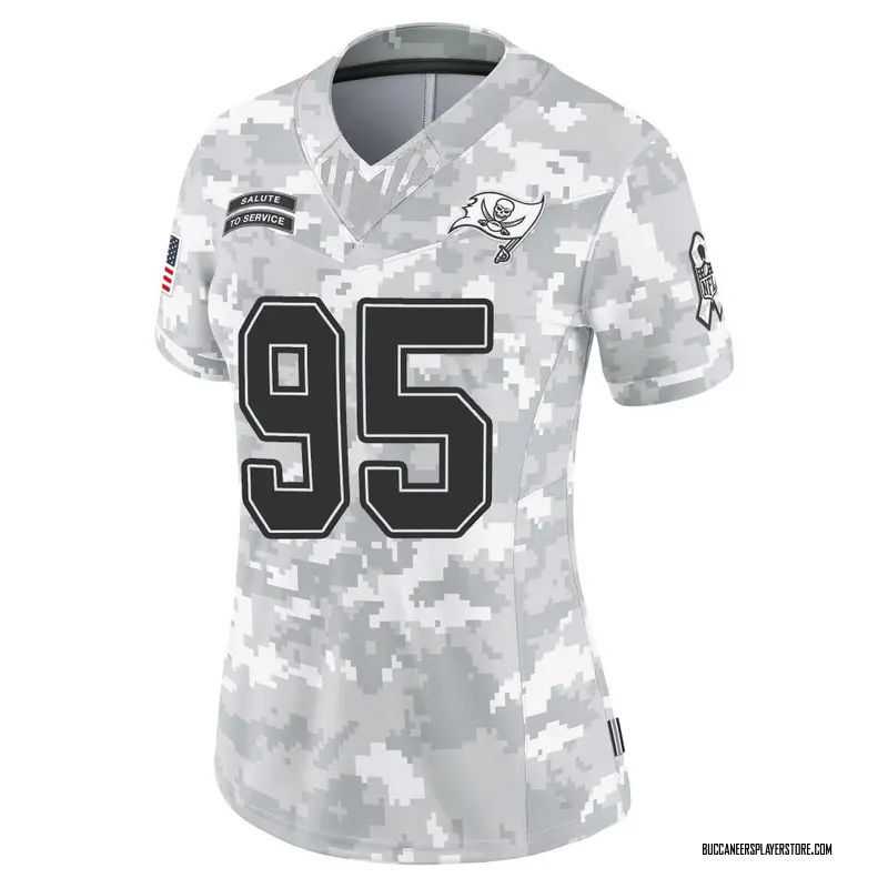Nike Elijah Roberts Tampa Bay Buccaneers Limited Arctic Camo 2024 Salute to Service Jersey - Women's