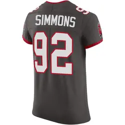 Nike Elijah Simmons Tampa Bay Buccaneers Elite Pewter Alternate Vapor Jersey - Men's
