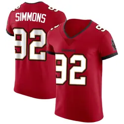 Nike Elijah Simmons Tampa Bay Buccaneers Elite Red Vapor Jersey - Men's